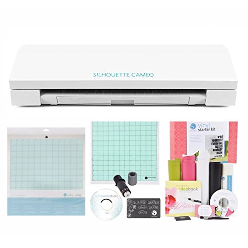 Silhouette Cameo Electronic Cutting Machine Vinyl Starter Kit Bundle