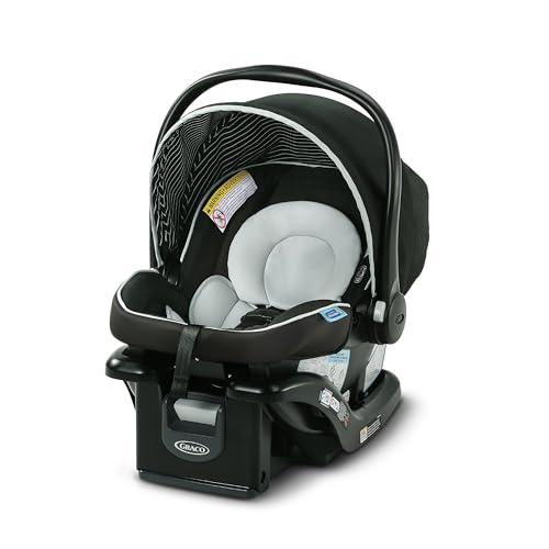 Graco SnugRide Lite LX Infant Car Seat, Rear-Facing, Lightweight, Adjustable Base, Easy Install, Studio