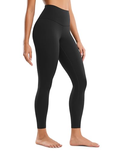 CRZ YOGA Butterluxe High Waisted Lounge Legging 25' - Buttery Soft Workout Yoga Pants for Women Black Medium