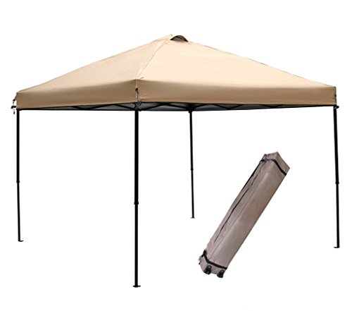 Abba Patio Replacement Top Cover for 10 x 10-Feet Outdoor Instant Folding Canopy, Tan(Frame not Included)