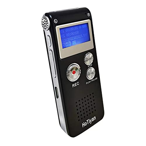Digital Voice Recorders 8GB Audio Recorder Voice Activated Recorder for Lectures, Meetings, Interviews Recording Device with Microphone USB Cable, MP3 Player (8GB
