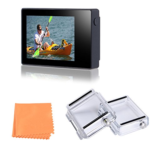 Vicdozia 2.0 Inch LCD BacPac External Monitor Display Viewer Non-Touch Screen for Gopro Hero 4 3+ 3 with Waterproof Back Cover Protective Case