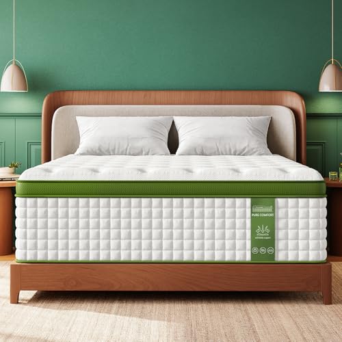 BedStory Queen Mattress for Side Sleepers & Couples,14 Inch Cooling Gel Hybrid Bed Extra Lumbar & Shoulder Support CertiPUR-US with 760+ Pocket Springs, Pain Relief Fiberglass-Free