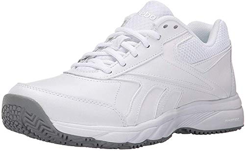 Reebok Women's Work N Cushion 2.0 Walking Shoe, White/Flat Grey, 10.5 M US