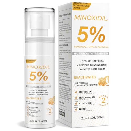 ZYXN Minoxidil for Men and Women, Hair Growth Biotin Serum with Batana and Rosemary for Hair Beard Regrowth Treatments Extra Strength Hair Loss Solution, Clinically Proven to Regrow Thicker