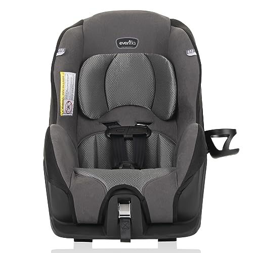 Evenflo Tribute LX Convertible Car Seat – Compact Convenience for On-the-Go Families, Saturn Gray