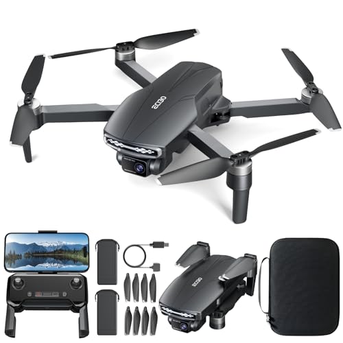 LANSAND Brushless Motor Drone with Camera for Adults 4K UHD Long Range FPV Video,5G Transmission,120°FOV 90°Adjustable Lens,2Batteries,Carrying Case,Optical Positioning,Easy for Beginner,Under249G