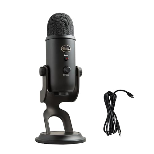 Logitech for Creators Blue Microphones Yeti USB Microphone (Blackout)