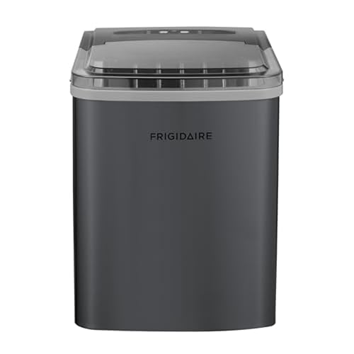 Frigidaire 26 Lbs per Day Portable Compact Maker, Ice Making Machine, Black Stainless, Medium