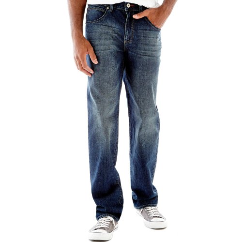 Lee Men's Modern Series Straight-Fit Jean, Blue Devil, 34W x 32L