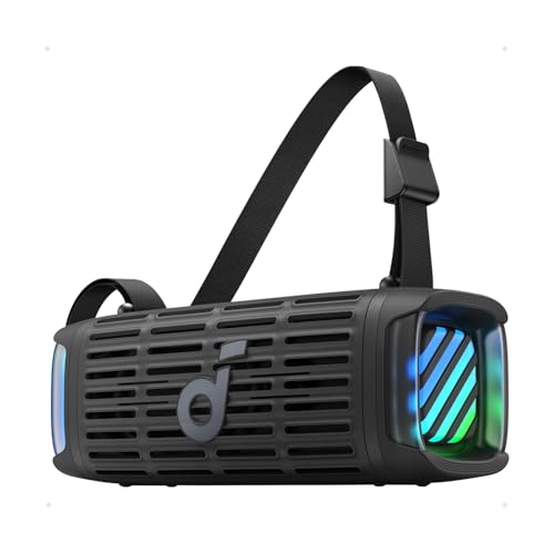 Soundcore Boom 3i by Anker, Rugged Outdoor Speakers, IP68 Waterproof, Floating Playback, Saltwater-Resistant, BassUp 2.0, 50W Portable Speaker, Bluetooth 5.3, 16H Playtime, TWS, Kayak/Fishing/Camping