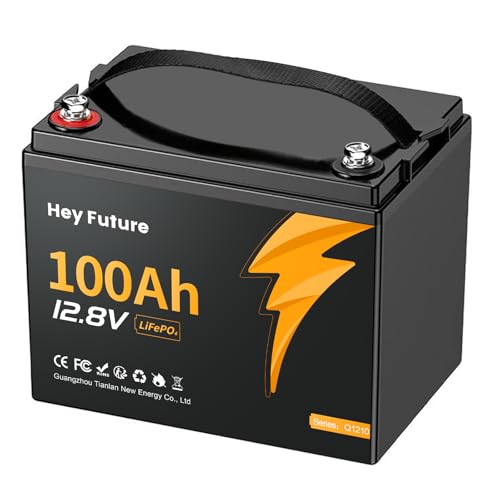 12V 100Ah LiFePO4 Deep Cycle Lithium Battery, 15000+ Cycles, Lightweight & Compact Design, Perfect For Rv, Solar Systems, Trolling Motors, Marine Applications, Off-Grid Power (12V 100Ah Group 24)