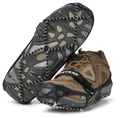 Yaktrax Pro Traction Cleats for Walking, Jogging, or Hiking on Snow and Ice (1 Pair), Large , Black