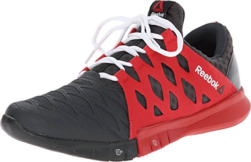 Reebok Men's ZRX TR Training Shoe,Gravel/Excellent Red/White,10.5 M US