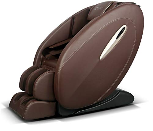 Ideal Massage Full Featured Shiatsu Chair with Built in Heat Zero Gravity Positioning Deep Tissue Massage - Dark Brown