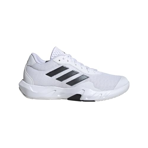 adidas Women's Amplimove Training Sneaker, White/Black/Grey, 7.5