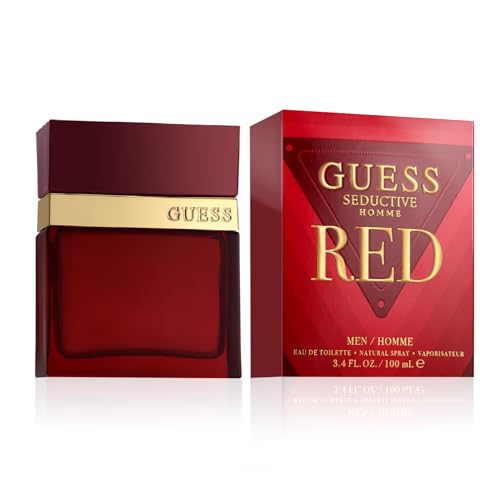 Guess Seductive Red Men/Homme Eau de Toilette Cologne Spray For Men, 3.4 Fl. Oz.