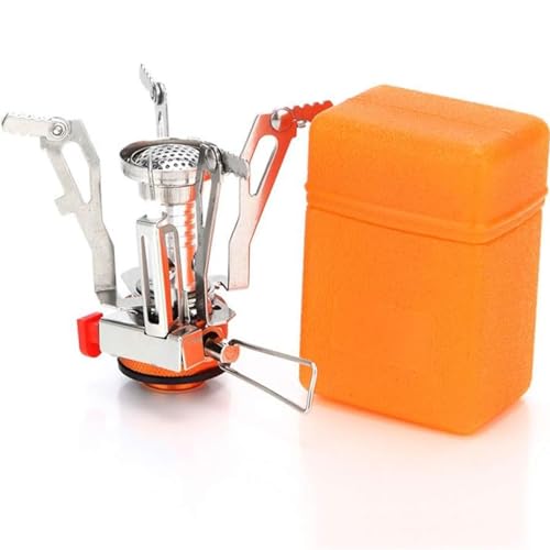 Portable Camping Stove Backpacking Stove, Specialized Hiking Stove Camping Stove with Piezo Ignition Stable Support Wind-Resistance, Camp Stove for Outdoor cooking Camping Hiking Adventure Cooking