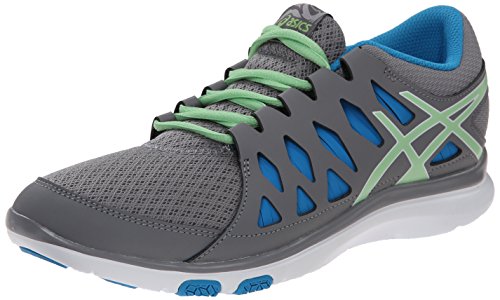 ASICS Women's Gel Fit Tempo 2 Fitness Shoe, Frost/Pistachio/Turquoise, 7 M US