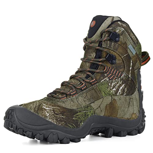 XPETI Men’s Thermator Mid-Rise Waterproof Hiking Boot Insulated Non-Slip camouflage 11