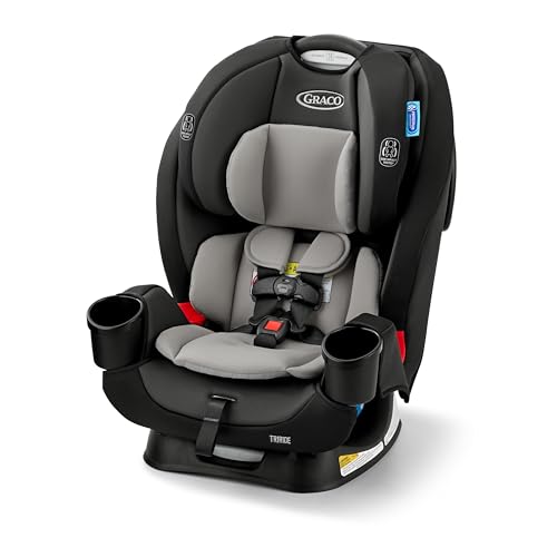 Graco TriRide 3-in-1 Convertible Car Seat - Highback Booster, Forward & Rear Facing Modes, Suitable from Newborn to Preschooler, Perfect for Long Journeys in Redmond Color