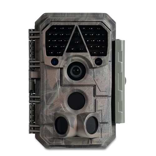 Meidase P70 Trail Camera, 64MP 1296p, Game Cameras with No-Glow IR Night Vision, Motion Activated, Waterproof for Wildlife Deer Cams, Hunting