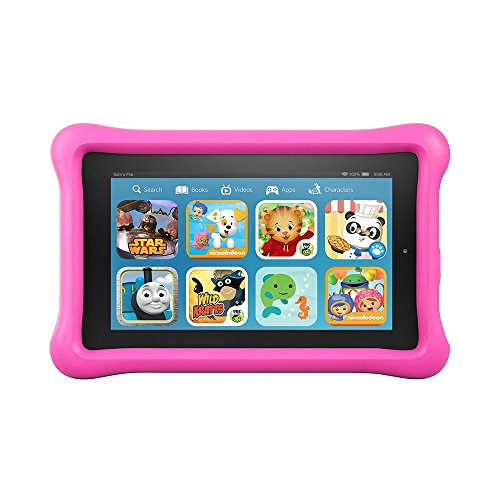 Fire Kids Edition Tablet, 7' Display, 16 GB, Pink Kid-Proof Case (Previous Generation - 5th)
