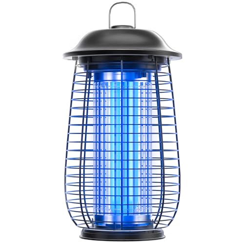 Bug Zapper Indoor & Outdoor, 4200V Electric Mosquito Zapper, 10 Years Lifespan, 6.5ft Power Cord, Waterproof, Fly Trap Mosquito Trap, Fly Killer Fly Zapper for Home, Patio, Kitchen, Backyard, Camping