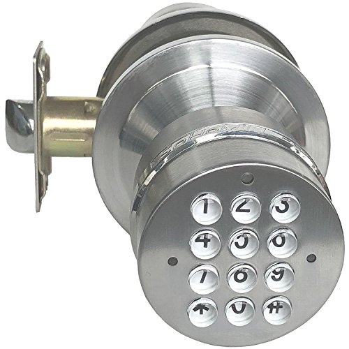 SoHoMiLL Electronic Door Knob (Spring Latch Lock; Not Deadbolt; Not Phone Connected), Single Front keypad YL 99, max Security