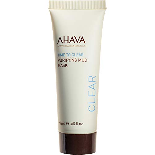 AHAVA Dead Sea Mineral Mud Mask, 0.68 Fl. Oz - Deeply Detoxifies, Hydrates and Soothes Skin