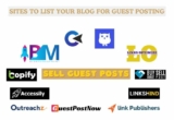 Best free sites to list blog for guest posting